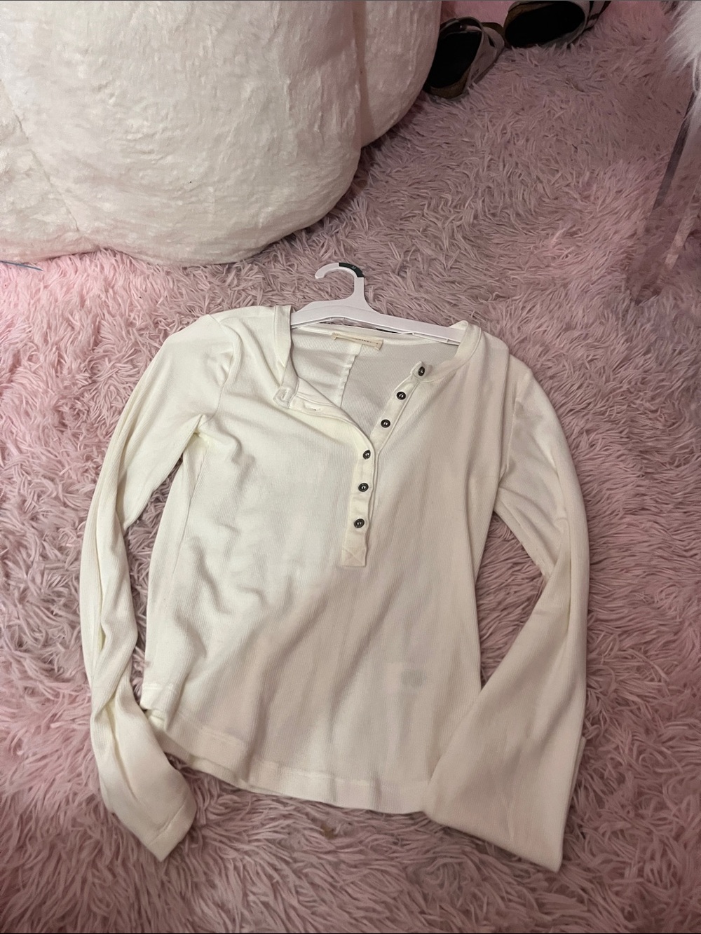 Button long sleeve top